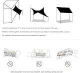 WOLTU Sun Shade Sail 2.5x3.5m Right Angle Water Resistant Polyester UV Block view 8
