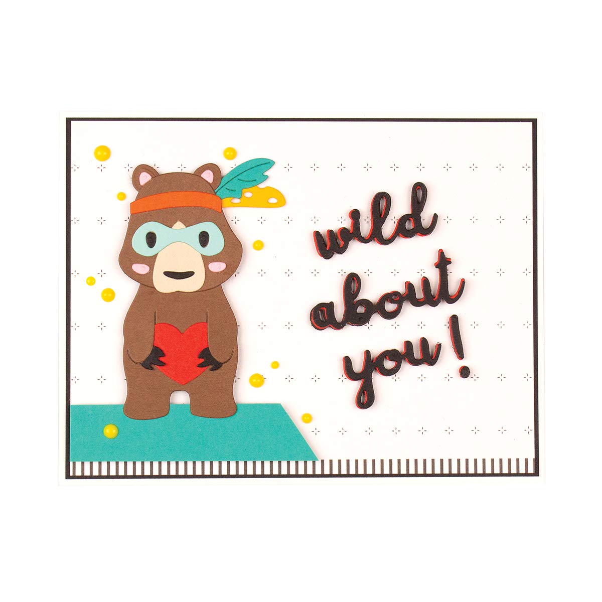 Spellbinders Die D-Lites Bear, Oh My, Copper, Body: 3.3 x 4.3 cm