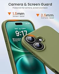 OuXul Designed for iPhone 16 Case,Shockproof Liquid
