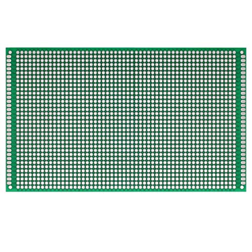 LampVPath (Pack of 2) PCB Prototype Board, Double Sided PCB Proto Board for DIY Solder Breadboard, 9cm X 15cm(3.543" X 5.906") Universal Printed Circuit Board