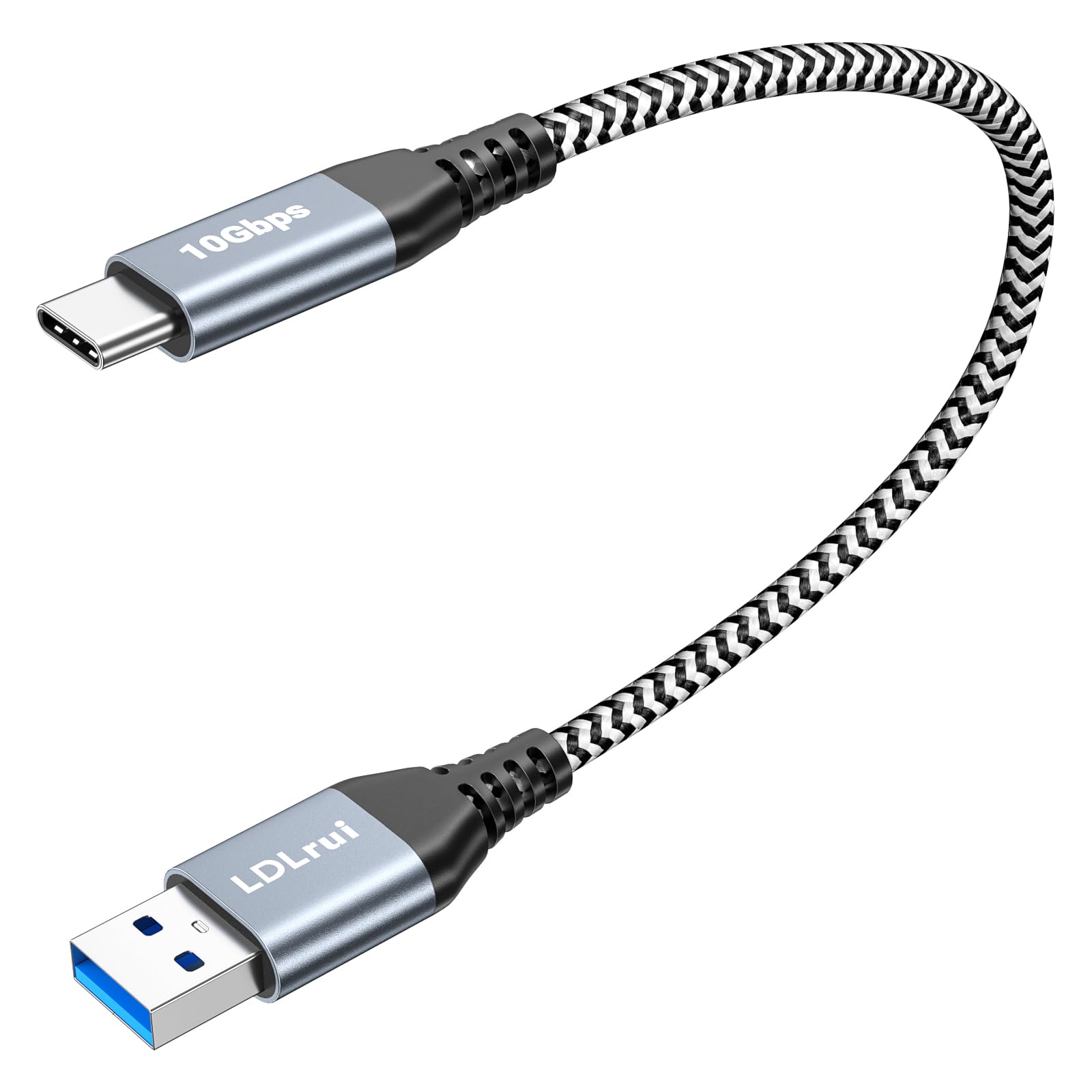 Photo 1 of 1ft USB C to USB Cable 10Gbps Data Transfer, 3.2 Gen 2 USB to Type C Charger Cord Fast Charging for iPhone 15/16 Pro, Samsung Galaxy S23/S22/S21/S20, Sandisk Portable SSD, Power Bank, Android Auto