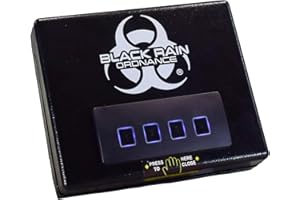 Black Rain Ordnance Portable Digital Password & Key Access Gun Safe to Keep Handguns Safe in Vehicles, Drawers, Cabinets, & Nightstands