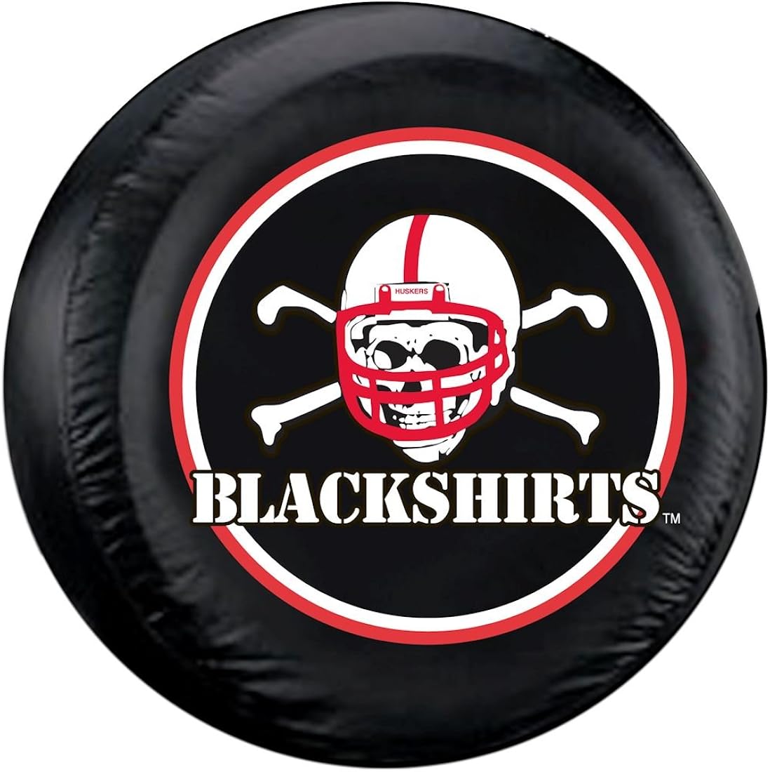 Nebraska Huskers Black Spare Tire Cover Blackshirts