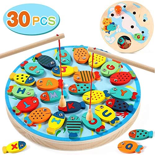 Lewo 30 PCS Magnetic Fishing Game 
