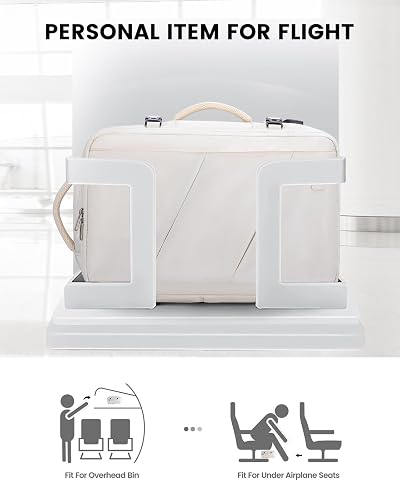LOVEVOOK 40L Travel Backpack For Women – Flight Approved Carry On, Fits 17” Laptop, With Toiletry & Shoe Bag - View #5