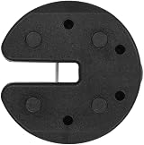 vidaXL Gazebo Weight Plates 4pk Black Concrete Outdoor Tent Parasol Base view 5