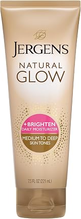 Jergens Natural Glow Daily Moisturizer Medium Tan 7.5oz Sunless Tanning Lotion view 1