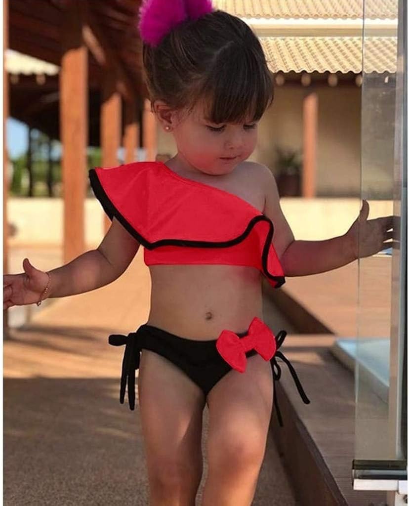 4 Ans Poiude Enfant Bebe Fille Chic Maillot De Bain 2 Pieces A Volants Tankini Vetement Plage Bikini Costume Natation Gilet Short Swimsuit Pour 6 Mois Maillots Deux Pieces Vetements Leranathdiamonds Com