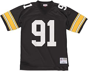 Mitchell & Ness Pittsburgh Steelers Kevin Greene Replica Throwback Jersey - Black