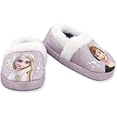 Disney Frozen 2 Elsa Anna Girls Toddler Plush A-Line Slippers