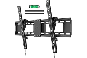 ELIVED Tilting TV Wall Mount for Most 37"-85" TVs Up to 132 lbs, Low Profile Tilt Mount Fits 24"/18"/16" Wood Studs, Wall Mount tv Bracket Max VESA 600x400mm, YD1038