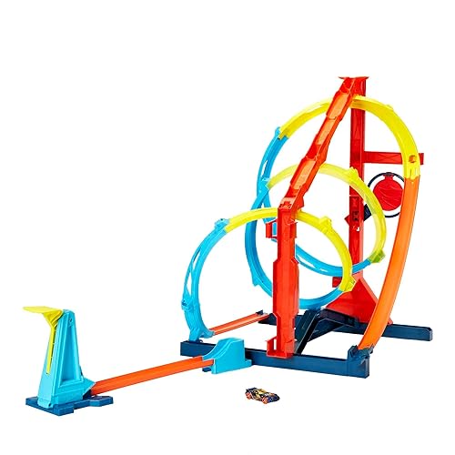 Hot Wheels Toy Car Track Set, Track Builder Unlimited Corkscrew