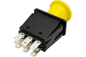 FBLOWMOD 6201-342 Mower Clutch PTO Switch, 8 Terminals, Upgrade Blade Clutch Switch Fit for Delta Bobcat 4172503 Grasshopper 183925 Toro 103-5221, 1-633673 Delta 6201-342, 6204-342 Exmark 103-5221, 633673