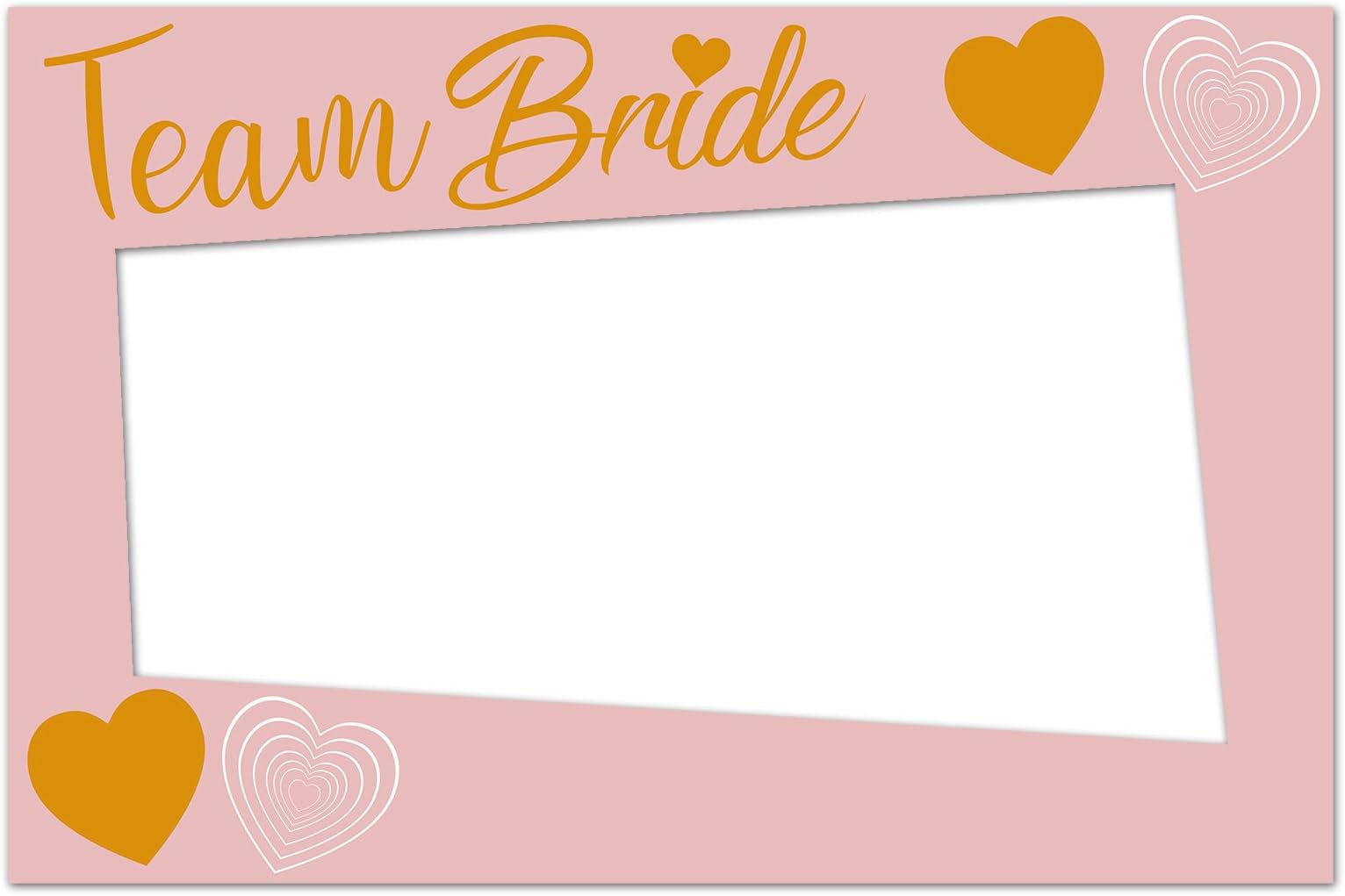 Party Showroom Team Bride Large Selfie Photo Frame Prop