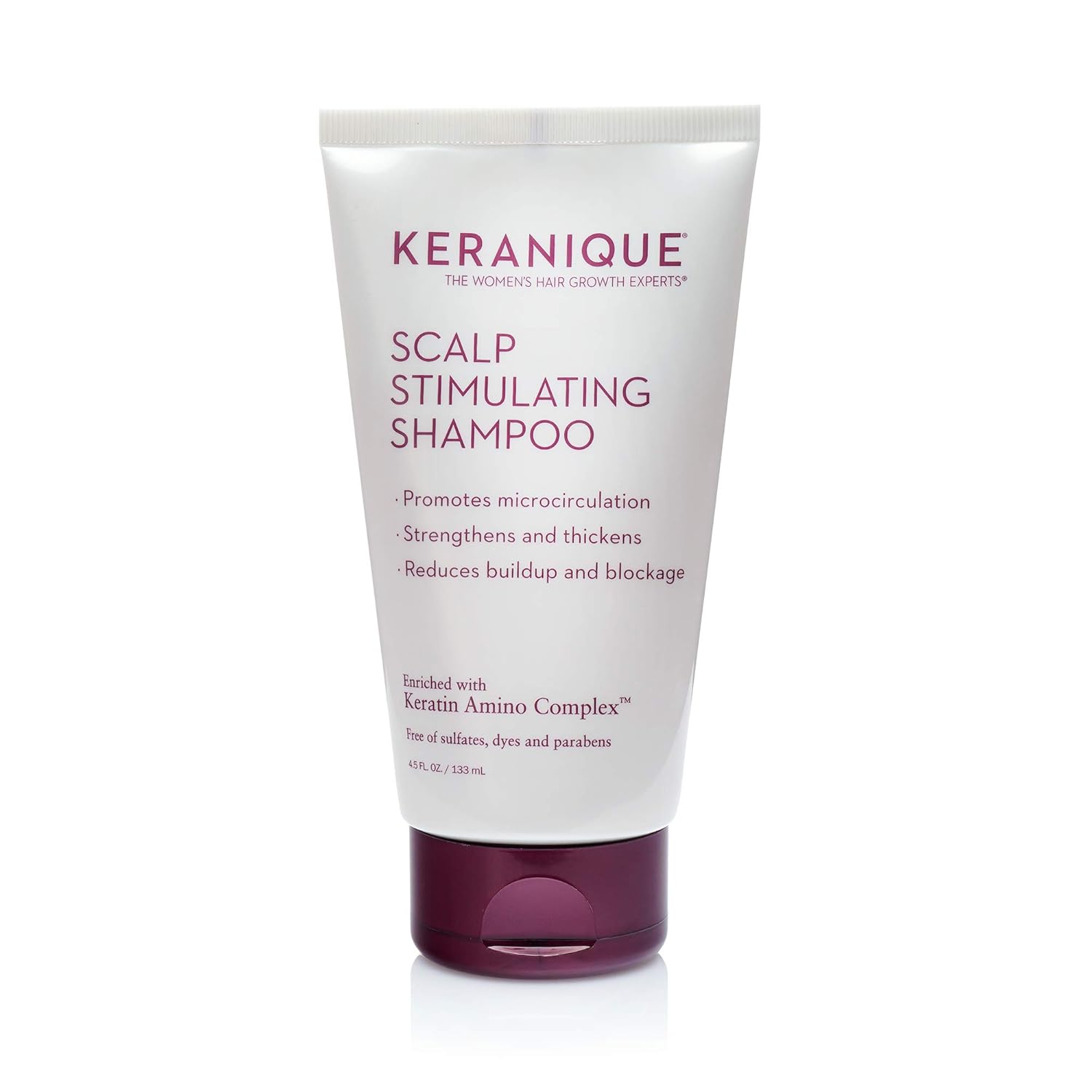 Keranique Scalp Stimulating Keratin Shampoo for Thinning Hair, Hair Regrowth | Keratin Amino Complex, Free of Sulfates, Dyes and Parabens, 8 Fl Oz: Beauty
