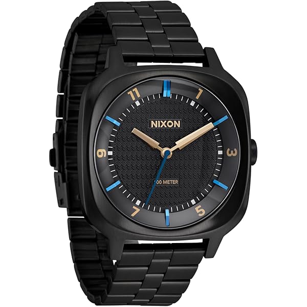 NIXON ブラックダイアル 腕時計 約43mm Amazon.com: NIXON Re-Run A158 - All Black - 30m Water Resistant
