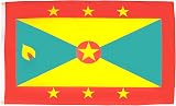 AZ FLAG Grenada Flag 3x5 ft 100D Polyester with 2 Brass Eyelets