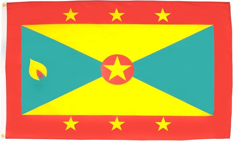 AZ FLAG Grenada Flag 2x3 ft 100D Polyester with 2 Brass Grommets