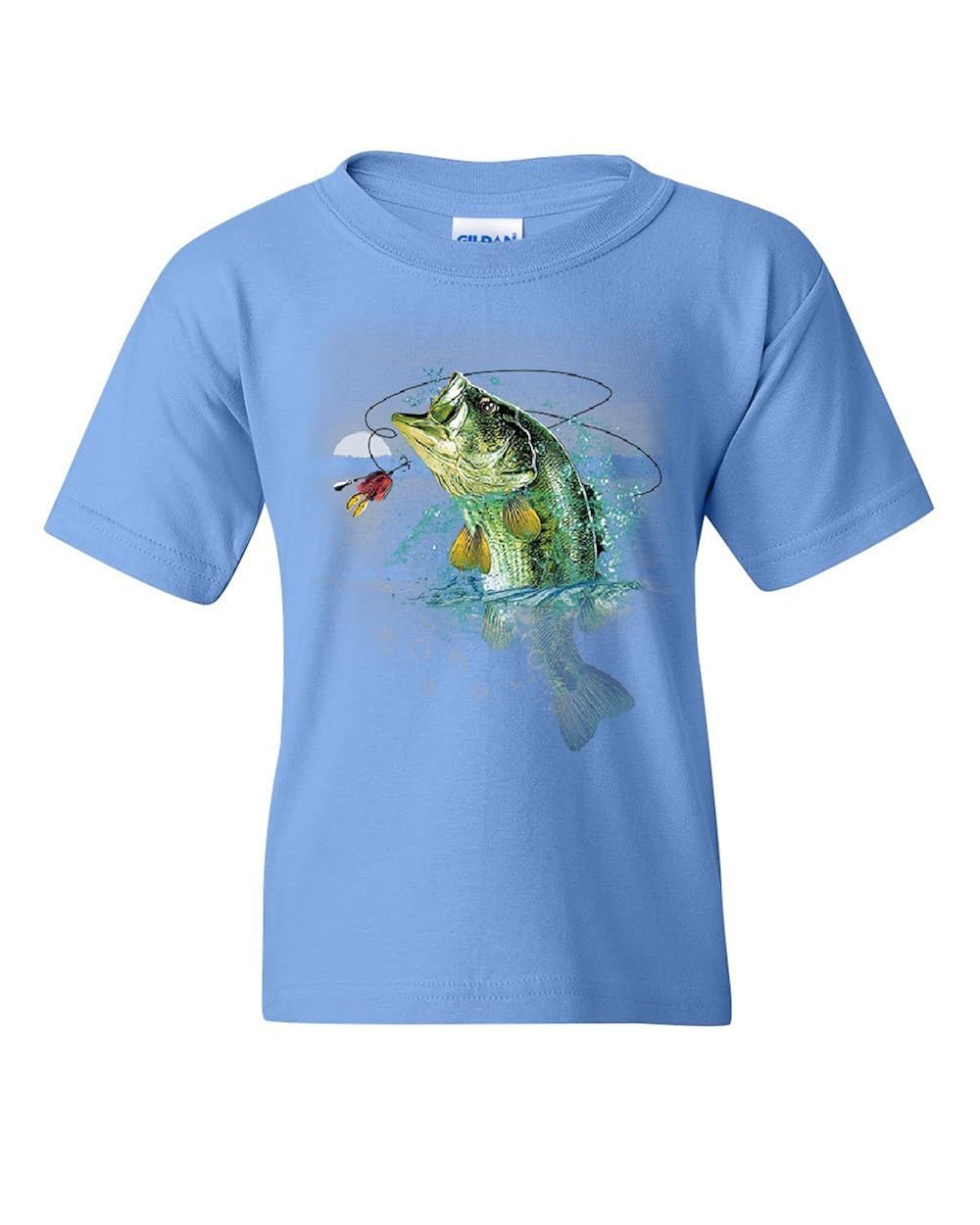 Bass Fishing T Shirt Fisherman Camping Hobby Angler Lake River Tee 9302