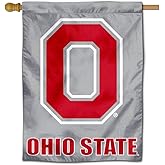 Ohio State Buckeyes Block O Logo House Flag Banner