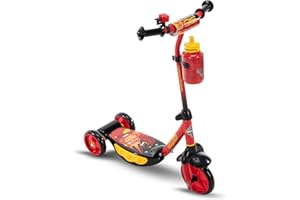 Huffy Disney and Marvel Toddler Kids 3-Wheel Scooters, Multiple Color Options, Ages 3+ Years Old, Durable Steel Frame, Portable, Girls/Boys, Non-Slip Deck, Character Graphics