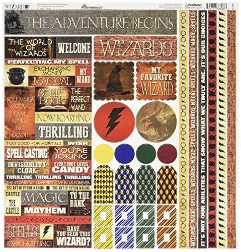 Reminisce WIZA-100 Wizard Cardstock Sticker, 12