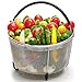 Steamer Basket for Instant Pot 6 Qt, Stainless Steel Mesh Strainer Steamer Insert with Black Silicone Handle, Must have Kitchen Accessories for Steaming Vegetables, Fruit and Eggs - (6 Quart)