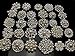 L'VOW Silver Crystal Pearl Brooches Brooch Pins Bouquet Kit Pack of 12
