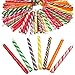 Kicko 4.75 Inch Old Fashioned Candy Stick - 72 Piece of Fruit-Flavored Suckers for Party Favors, Cake Decorations, Novelty Supplies or Treats for Halloween, Christmas, Baby Showers, Weddings