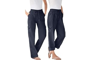 Woman Within Plus Size Convertible 2-in-1 Cargo Pant & Capri Elastic Waist