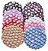 STHUAHE 13 PCS Ladies Handmade Knit Mesh Fabric Rhinestone Bun Cover Snood Hair Net hair Accessories For Ballet Dance Skating Sports and Daily Working (13 Color)