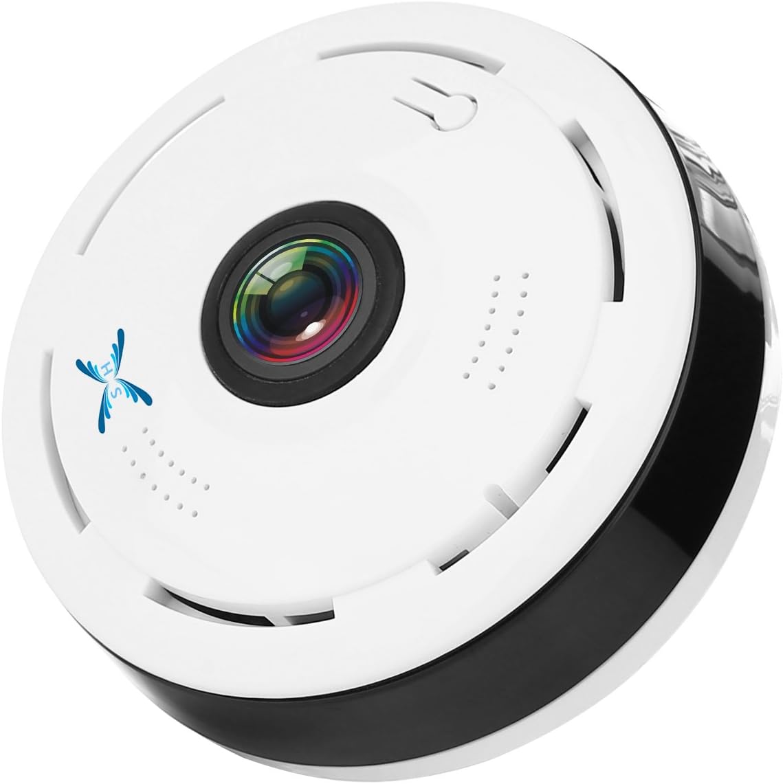 SamHity IP Camera Wifi Surveillance Camera 360 Degree Panoramic 3D VR Wireless Wifi 2.4GHZ Security Camera Outdoor Super Wide Angle Support IR Night Motion Detection Keep Home Safe