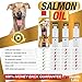 Salmon Oil Omega 3 & 6 for Dogs & Cats - Stops Dogs Itching Fast - For Healthy Skin & Shiny Coats - 100% Natural Organic Fish Oil Supplement for Pets - Unscented Formula With EPA DHA