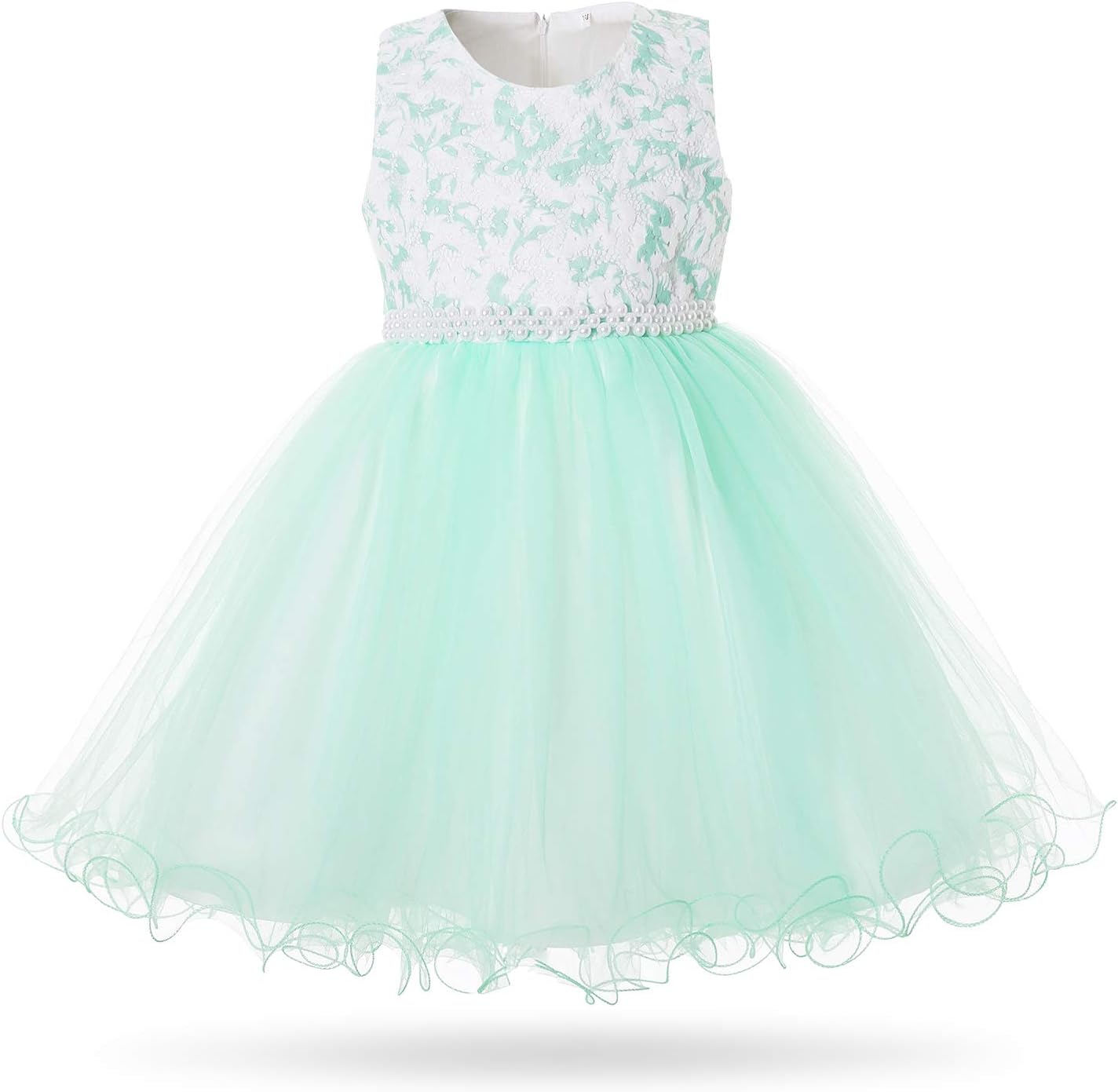 CIELARKO Girls Lace Dress Kids Flower Wedding Party Dresses for 2-11 Years