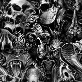 Hydrographic Film Skulls Hellions Hydro dip Dipping