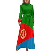 El Salvador Flag Long Skirt, Beach Skirt, Package Skirt, Suspender, Long-Sleeved Dress
