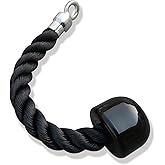 Upgraded Tricep Rope Cable Machine Attachment, LAT Pulldown Attachments for Gym, Resistance Bands Handles, Heavy Duty Exercis