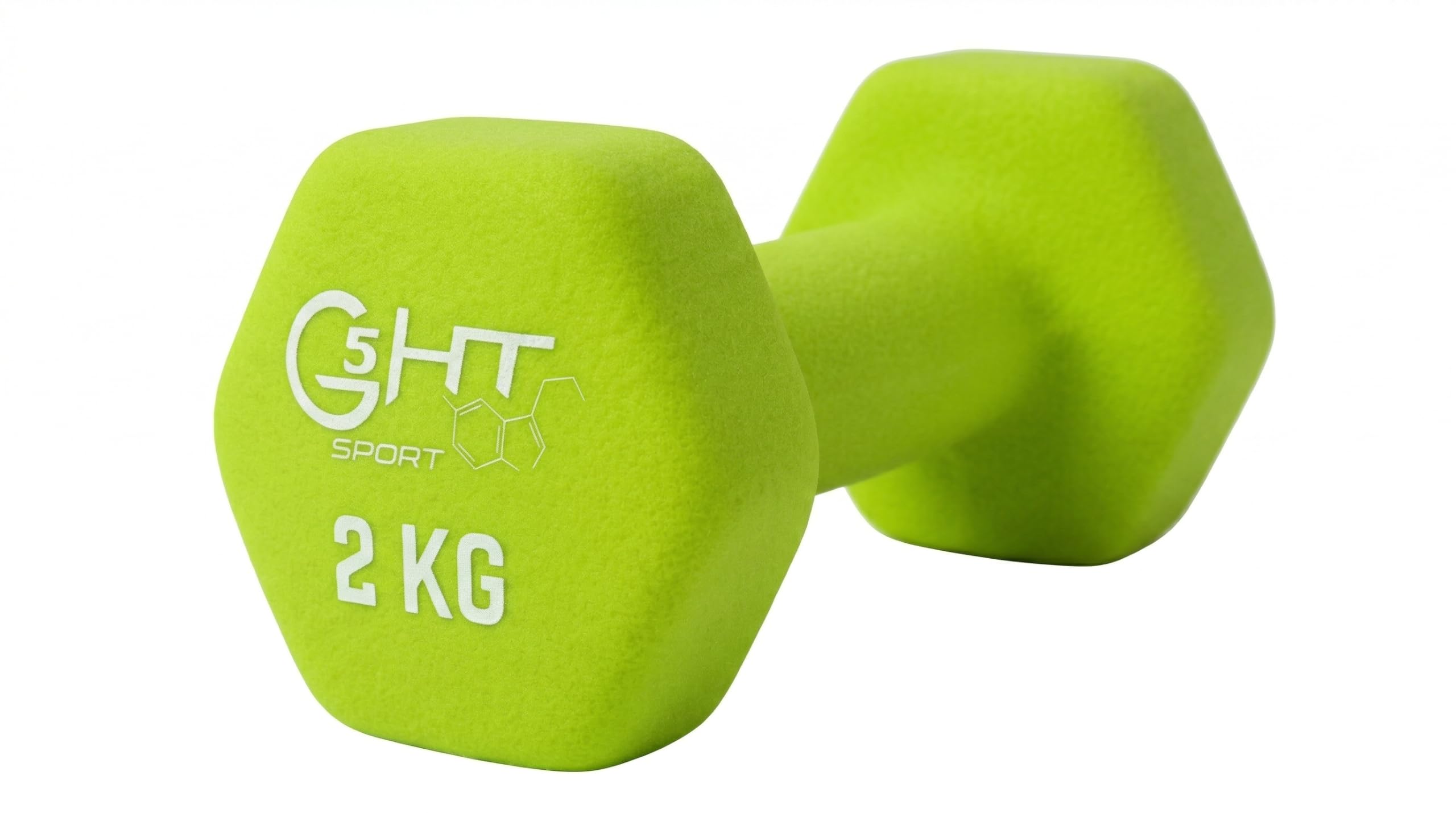 G5 HT SPORT Neoprene Dumbbells for Gym and Home Gym, Non-Slip 0.5 to 6 kg, Pair or Single (1 x 2 kg)