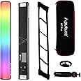 Aputure MT Pro,RGBWW Mini Tube Light,36 Pixel-Mappable,7.5W 2000K to10000K,9 Built-in Battery System FX with Grid and Tripod