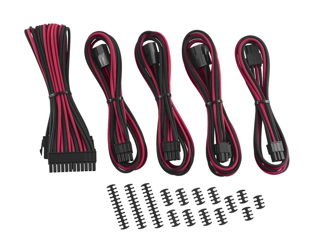 CableMod Classic ModMesh Cable Extension Kit - 8 6 Series - schwarz/rot