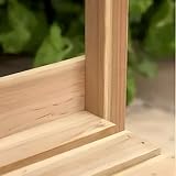 Unibos Aggloz Wooden Potting Table with Hooks & Shelves for Gardening view 4