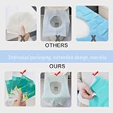 Ditind Disposable Toilet Seat Covers 30 Pcs Extra Large Waterproof Pads Travel view 4