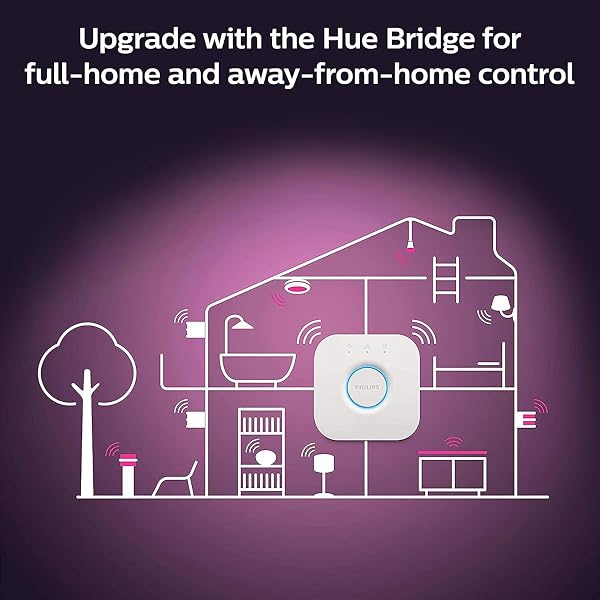 PHILIPS HUE WHITE AND COLOR AMBIANCE BR30 LED SMART BULBS (BLUETOOTH COMPATIBLE), COMPATIBLE WITH ALEXA, GOOGLE ASSISTANT, AND APPLE HOMEKIT, 1-PACK