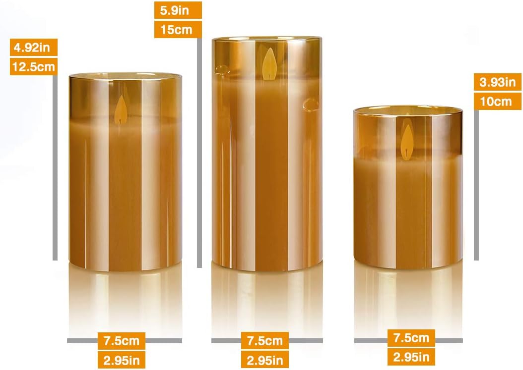 YMing LED Flameless Battery Operated Electric Candles - Image 3