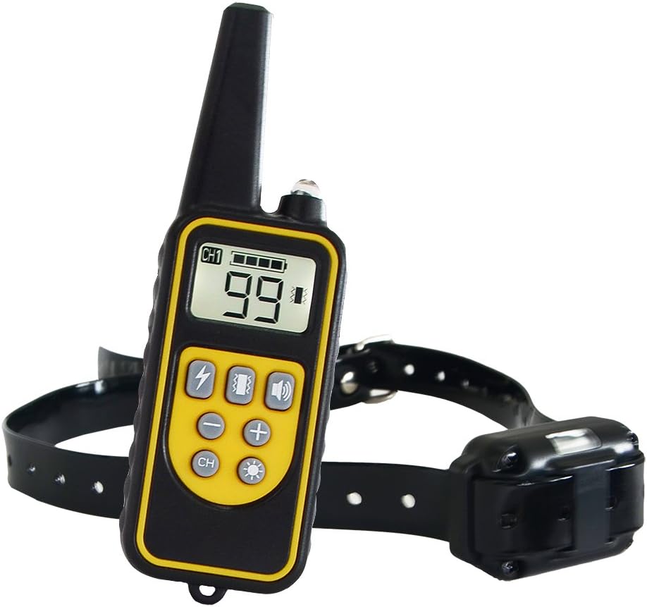 KINGLETING 1000yd Remote Dog Training Collar,Rechargeable and Waterproof Shock Collar for All Size Dogs