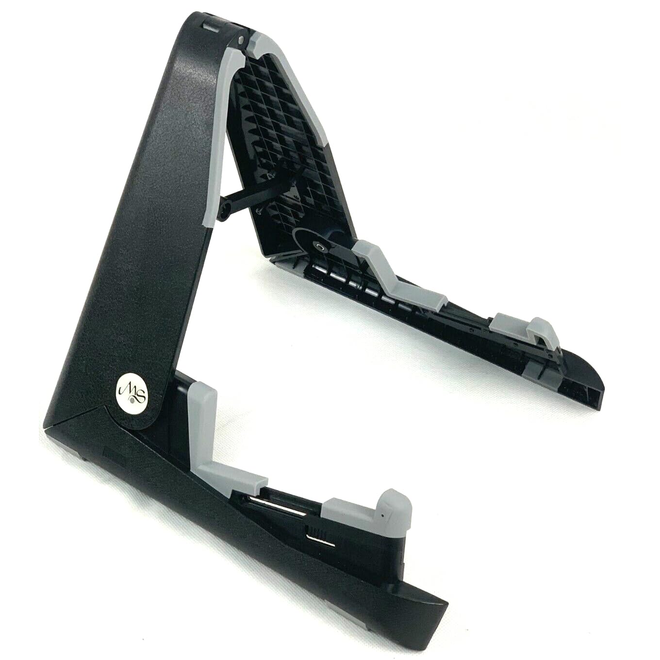 RockJam AGS-02 Martin Smith Portable Folding for Classical/Acoustic and Electric Guitars Stands, Black