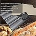 Walfos Baguette Pan Set-Food Grade Nonstick Coating Perforated Baguette Bread Pans for French Bread Baking 4 Loaves, with Professional Bakers Couche Proofing Cloth