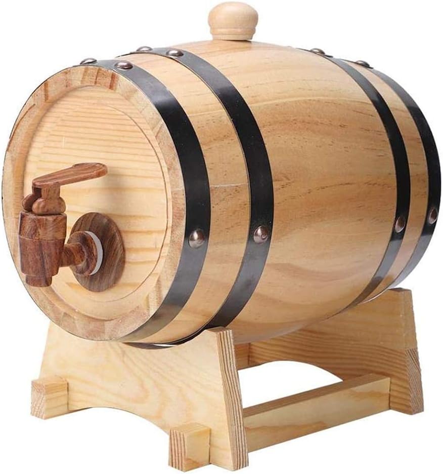 Oak Barrels Brewing Decorative Wine Barrel, Keg Bucket
