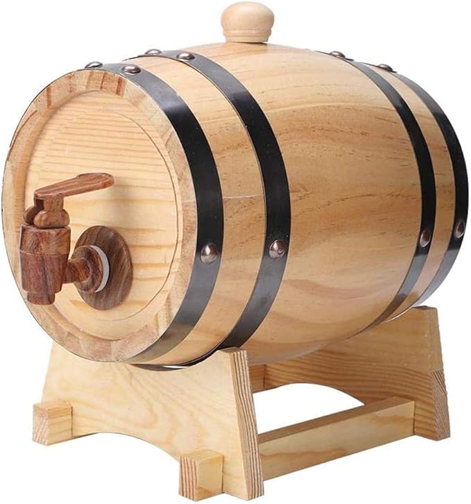 Oak Barrels Brewing Decorative Wine Barrel, Keg Bucket