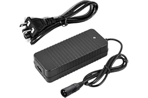 HERISKEER 36V 1.5A Charger for Ra-zor MX500 MX650 SX500, EcoSmart, Crazy Cart XL, Dirt Quad 500, Schwinn S600 S1000, GT GT750, Mongoose M750, IZIP I600 I750 I1000 3-Pin XLR Power Supply Cord